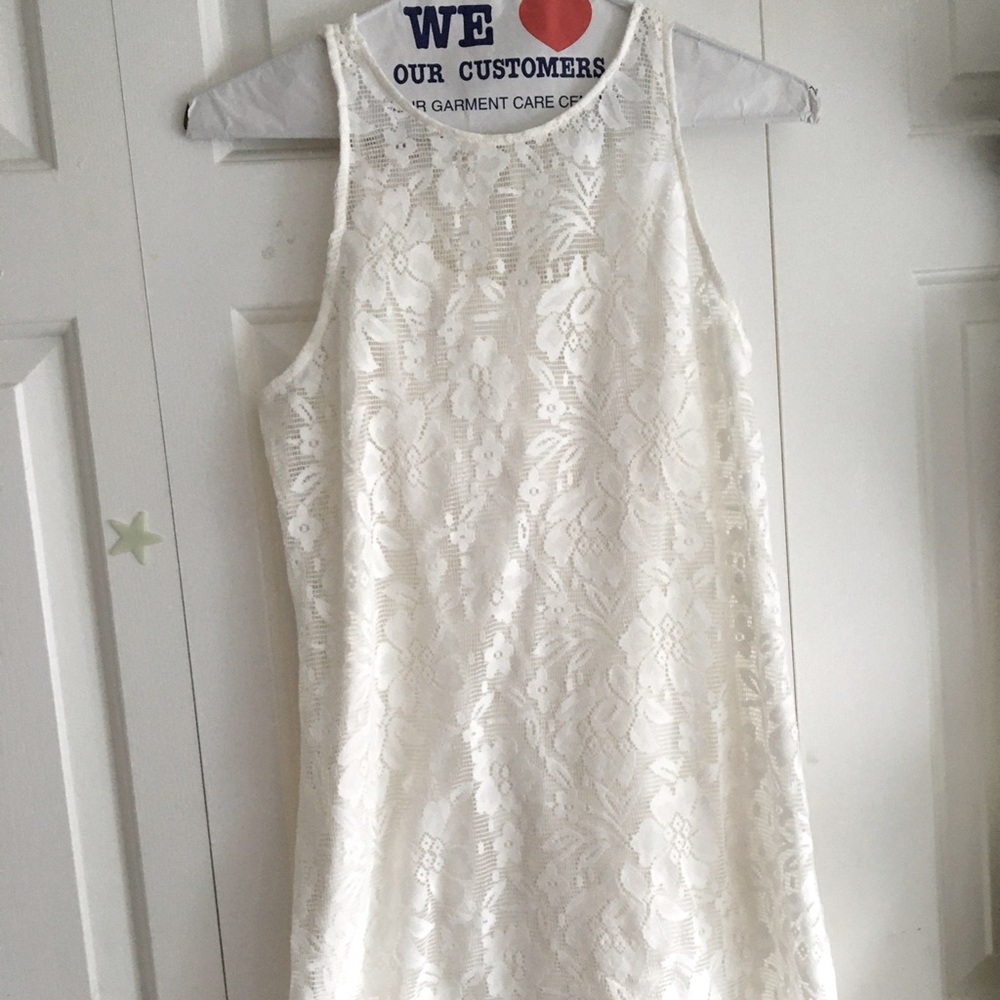 Hollister White Summer Lace Mini Dress